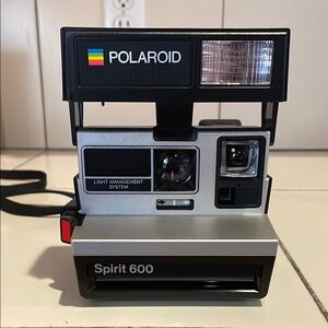 Polaroid Black and Silver Film Camera Classic Design